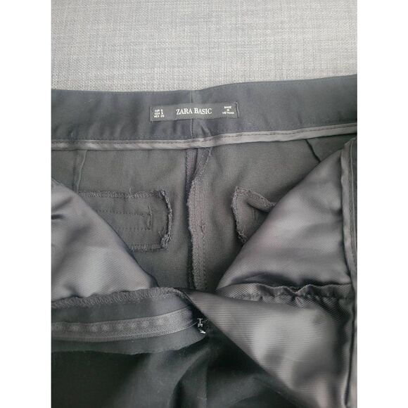 Zara Dress Ankle Pants Crochet Black Slacks Size Small - Picture 9 of 9